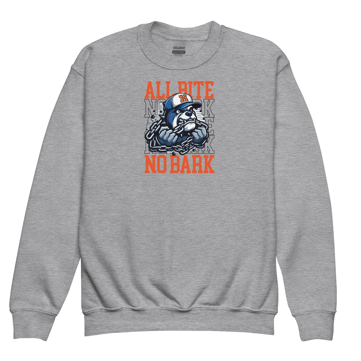 All Bite No Bark kid sweatshirt