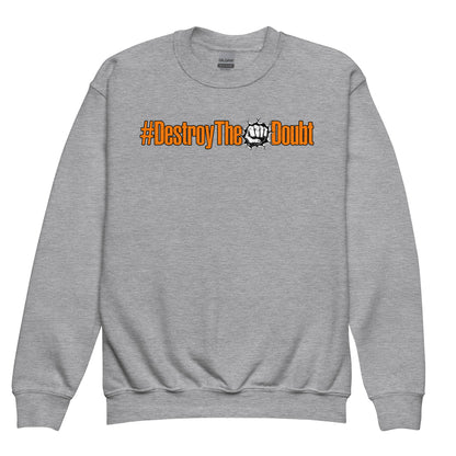 Destroy The Doubt Signature Kids Youth crewneck sweatshirt