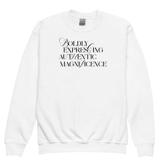 Boldly Expressing kid sweatshirt