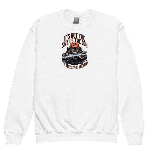 Size of the Dog kid sweatshirt