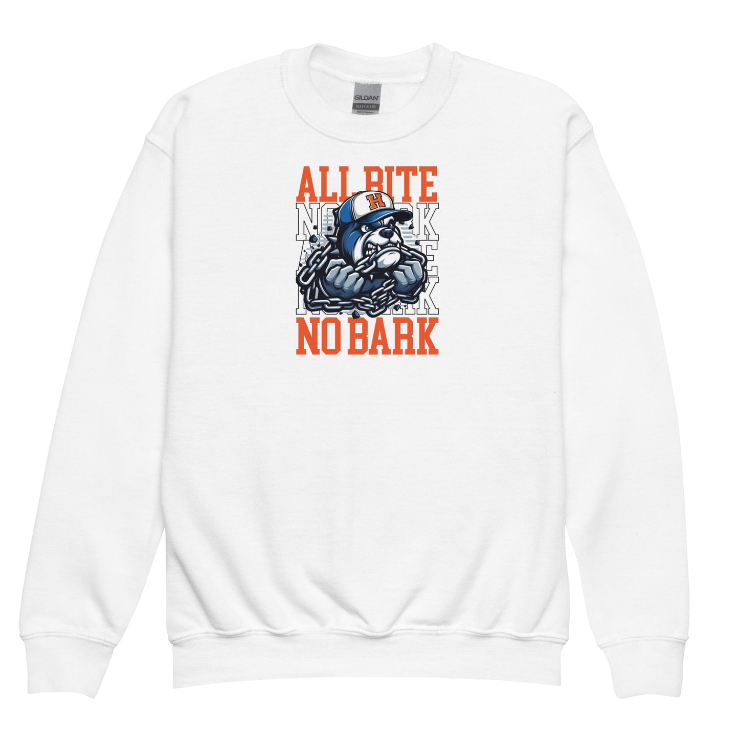 All Bite No Bark kid sweatshirt