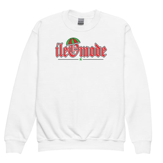 ile0 Mode umbrella Kids Youth crewneck sweatshirt
