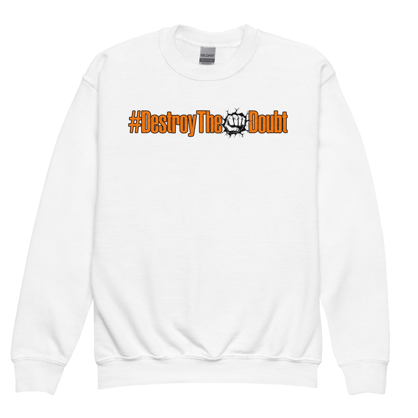 Destroy The Doubt Signature Kids Youth crewneck sweatshirt