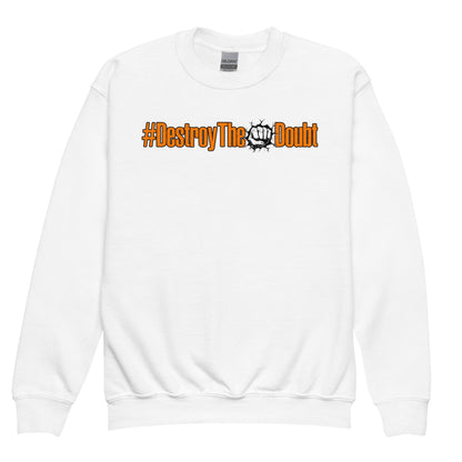 Destroy The Doubt Signature Kids Youth crewneck sweatshirt