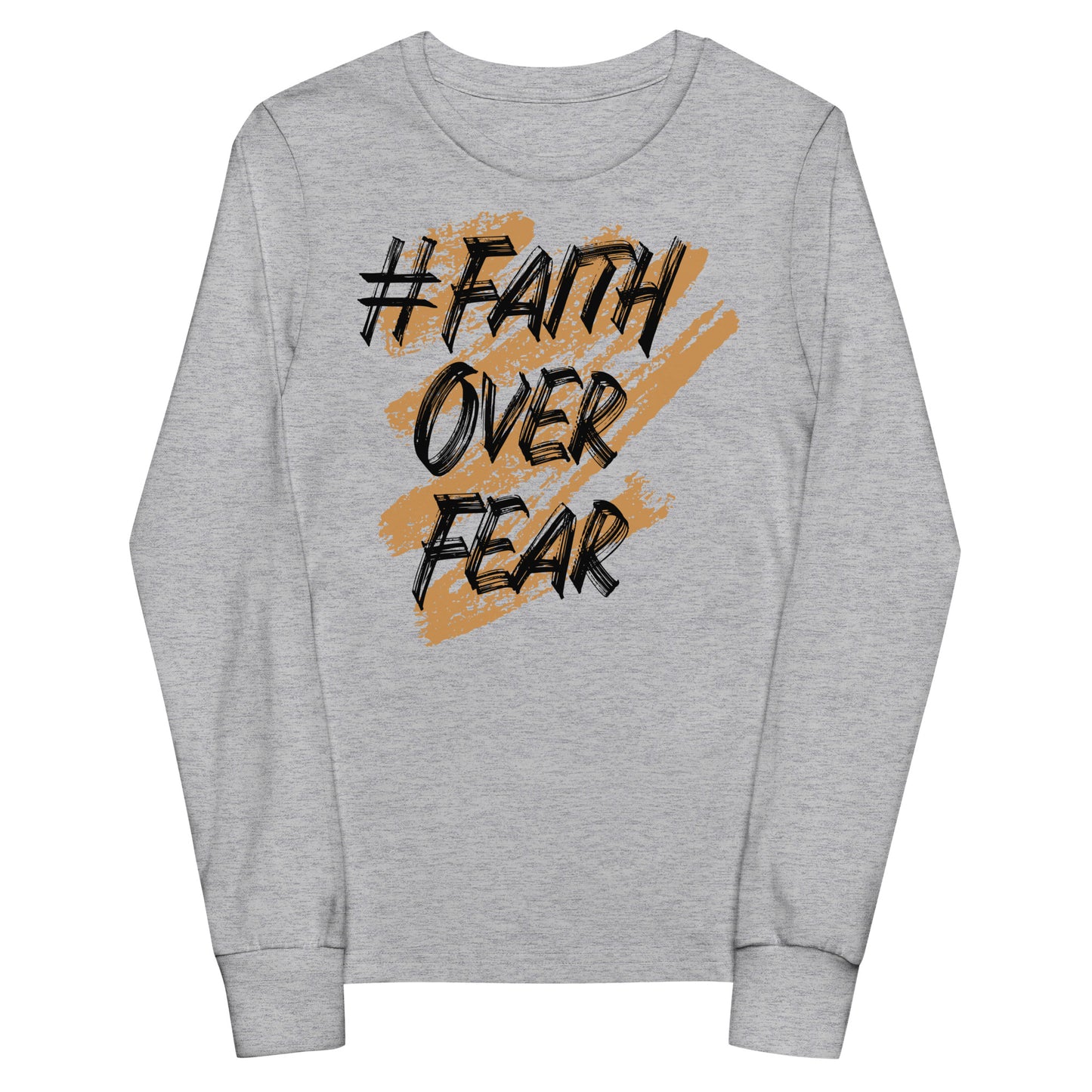 Faith Over Fear Signature Kids long sleeve tee