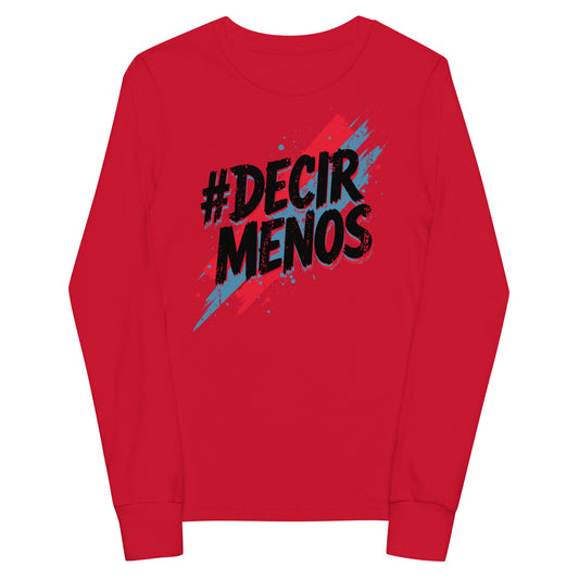 Decir Menos Signature Kids long sleeve tee