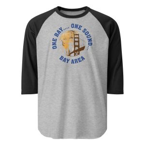 One Bay One Sound 3/4 sleeve raglan shirt