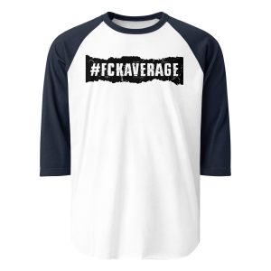 Fckaverage Signature 3/4 sleeve raglan shirt