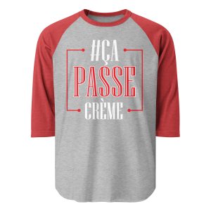 Ca Passe Creame 3/4 sleeve raglan shirt