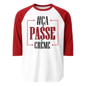 Ca Passe Creame Signature 3/4 sleeve raglan shirt