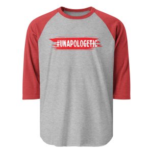 Unapologetic 3/4 sleeve raglan shirt